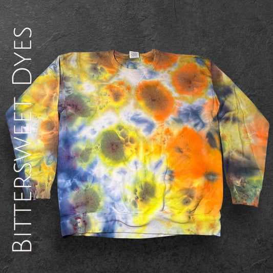 L Scrunch Ice Dye Sweater