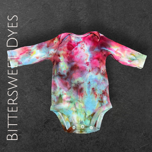 0-3 Mo. Ice Dye Onesie