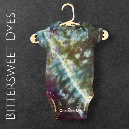 0-3 Mo. Ice Dye Onesie