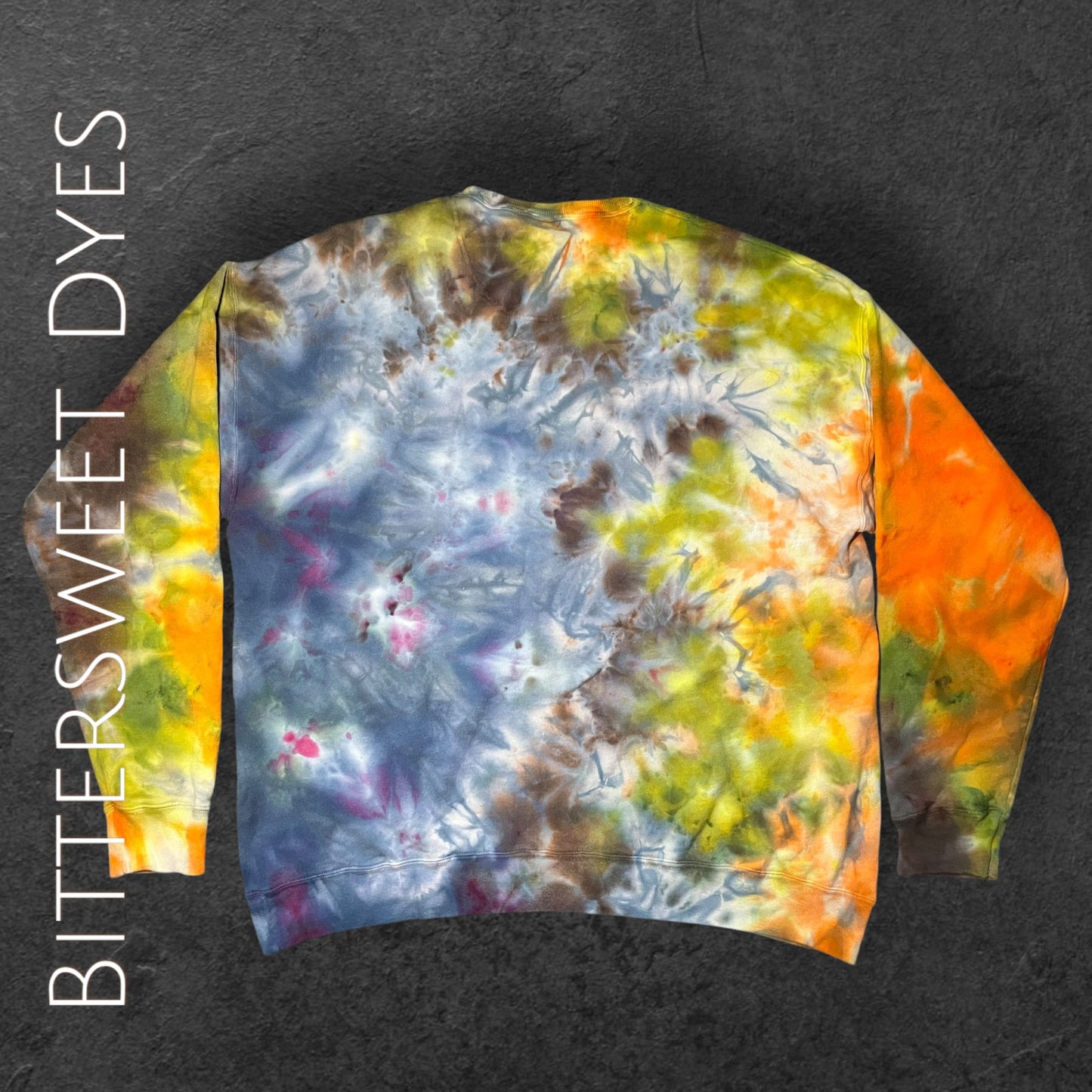 XL Scrunch Ice Dye Sweater