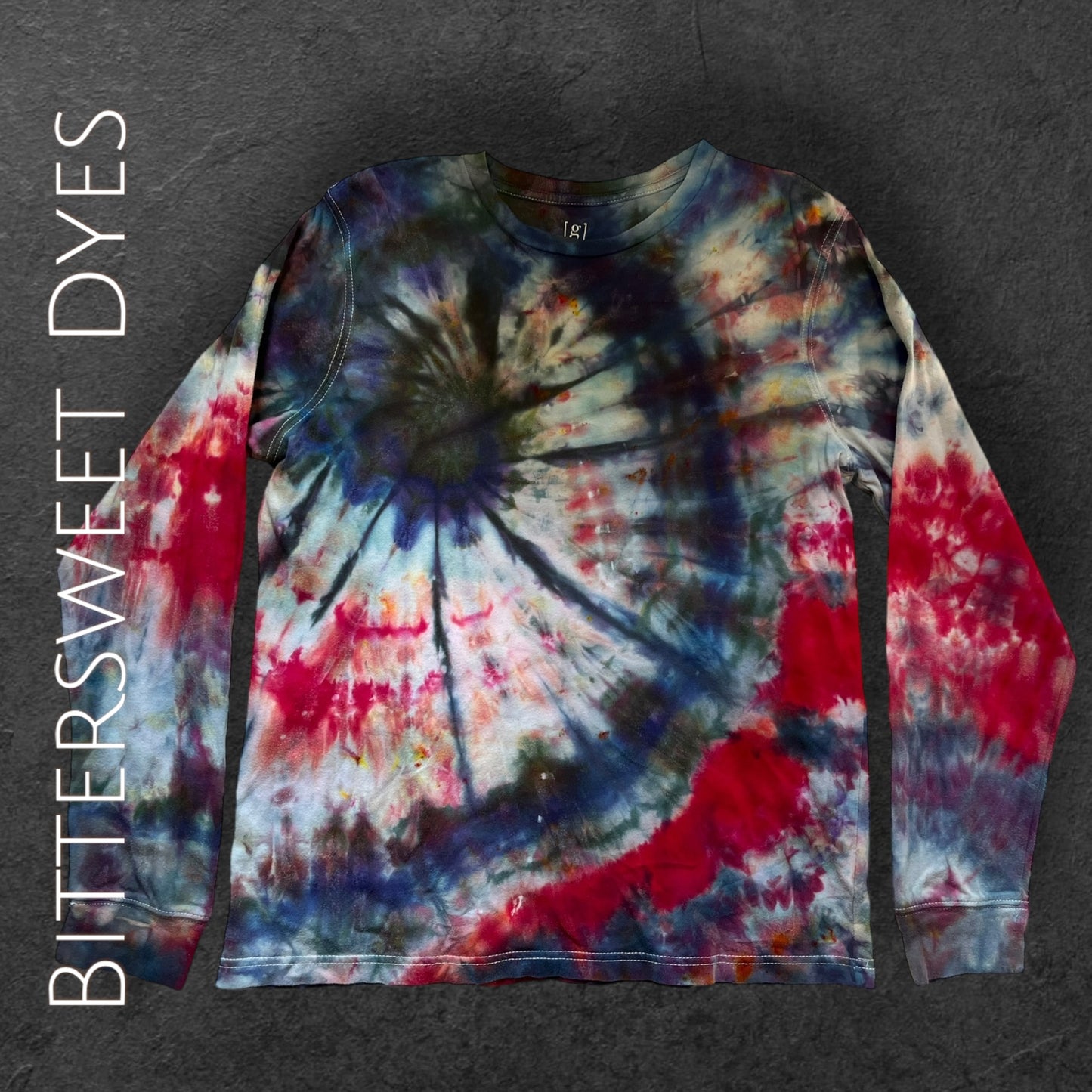 M Ice Dye Spiral Long Sleeve