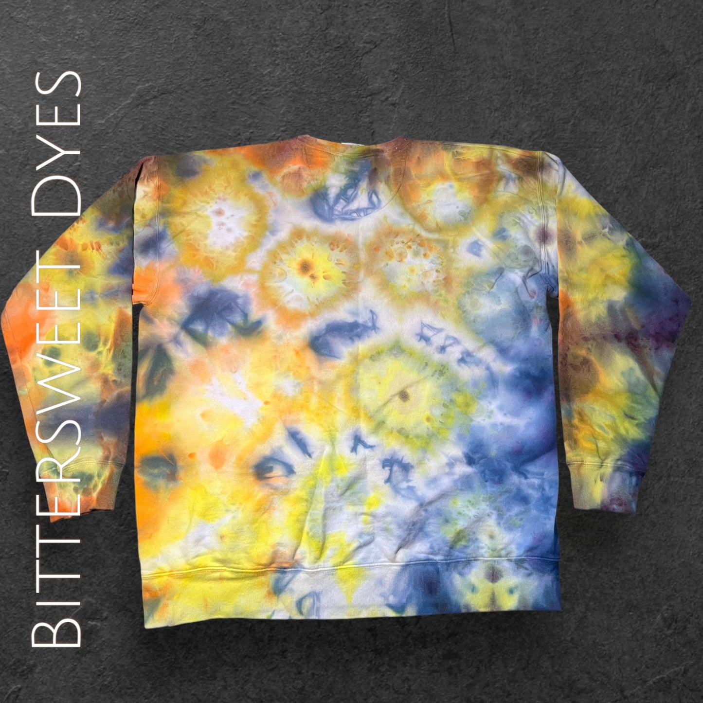 L Scrunch Ice Dye Sweater