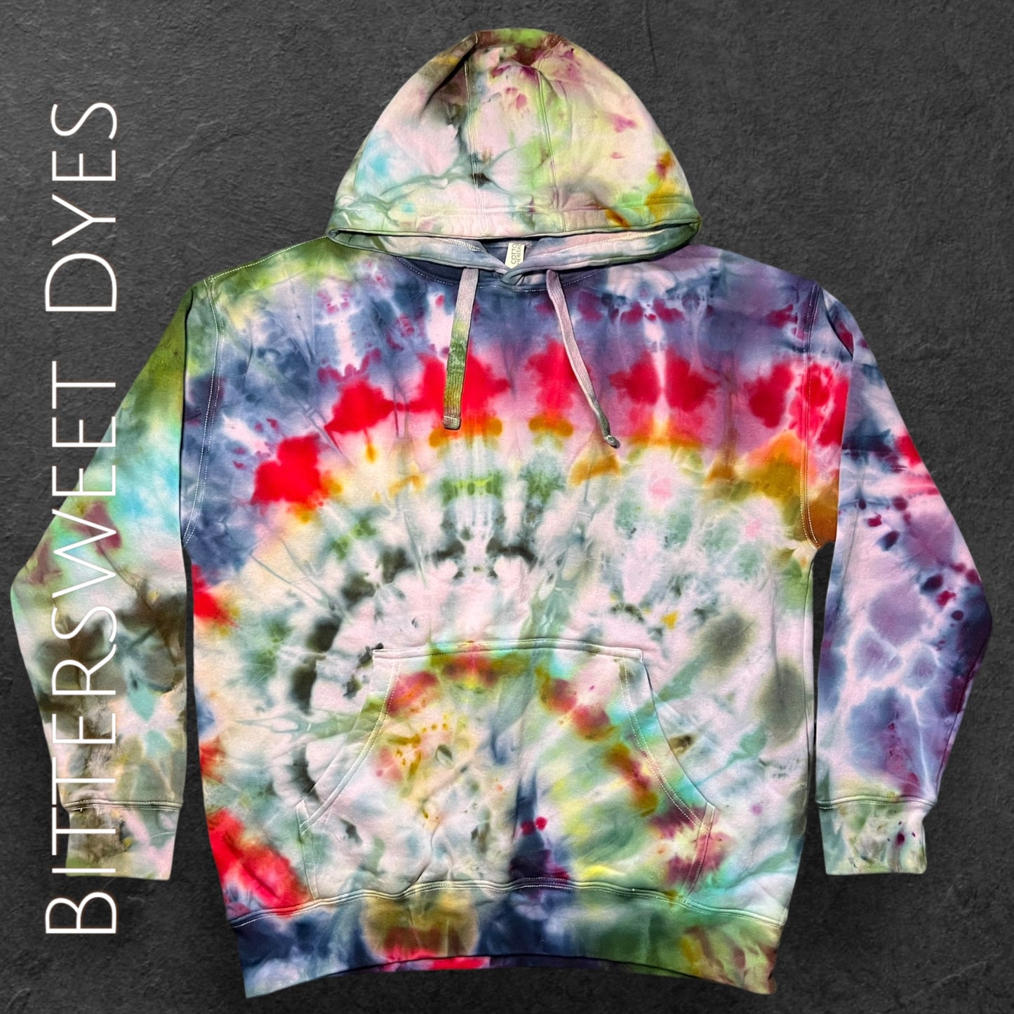 3X Spiral Ice Dye Hoodie