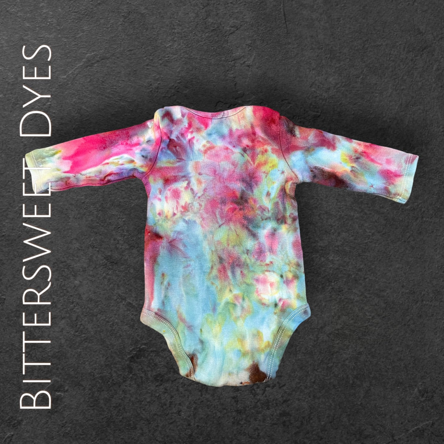 0-3 Mo. Ice Dye Onesie