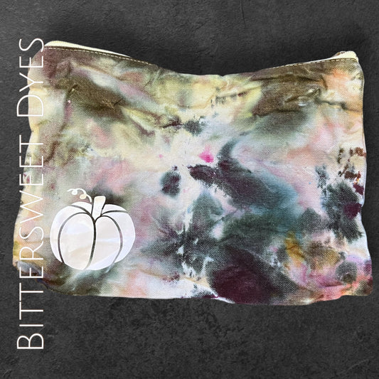 Ice Dye Pumpkin Canvas Bag