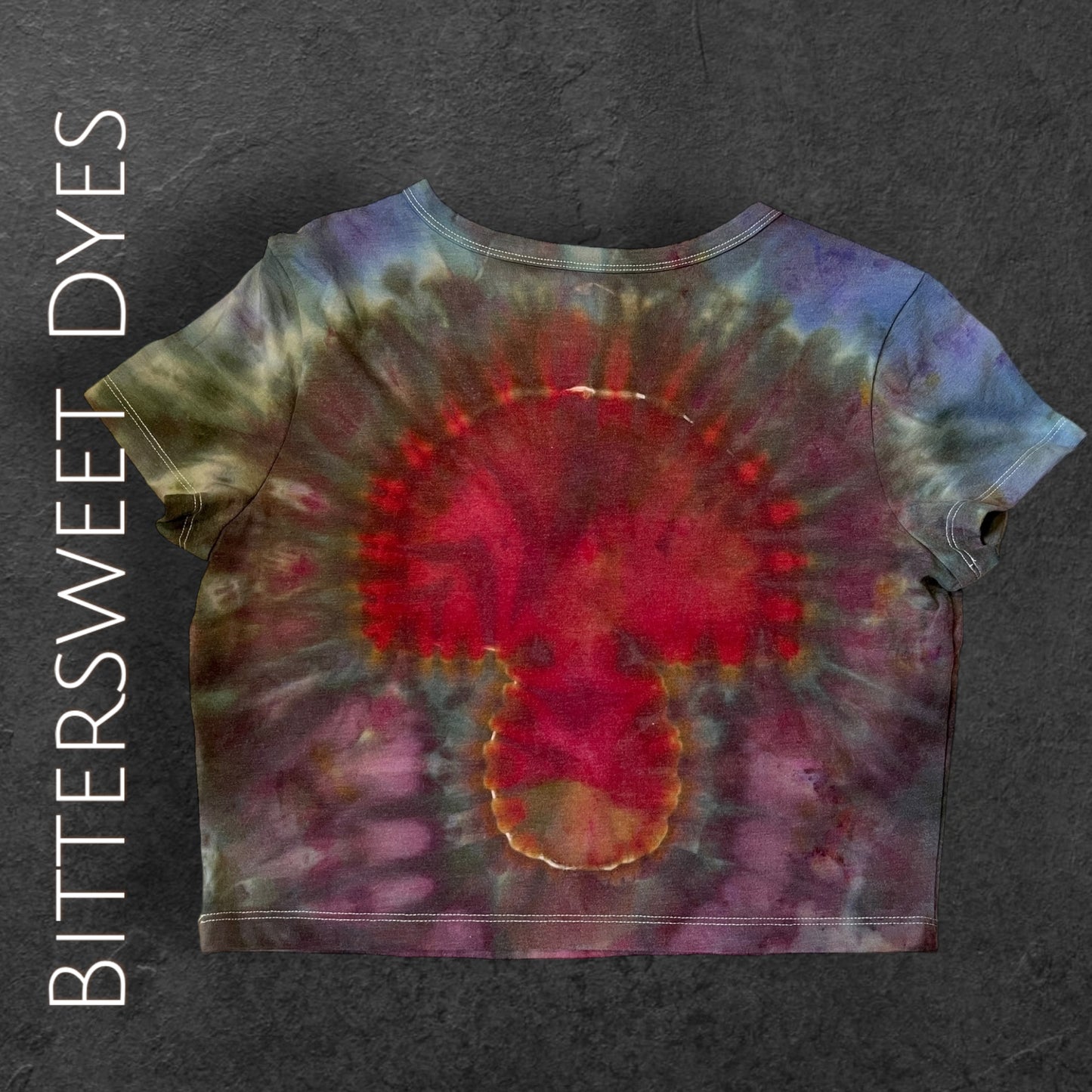 L Ice Dye Crop Top