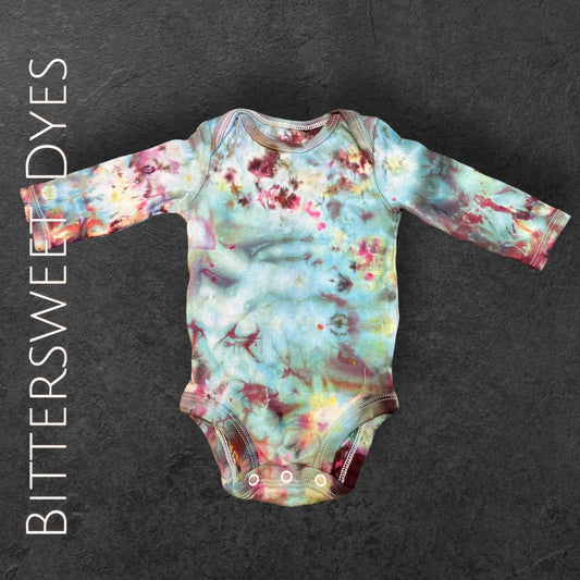 0-3 Mo. Ice Dye Onesie