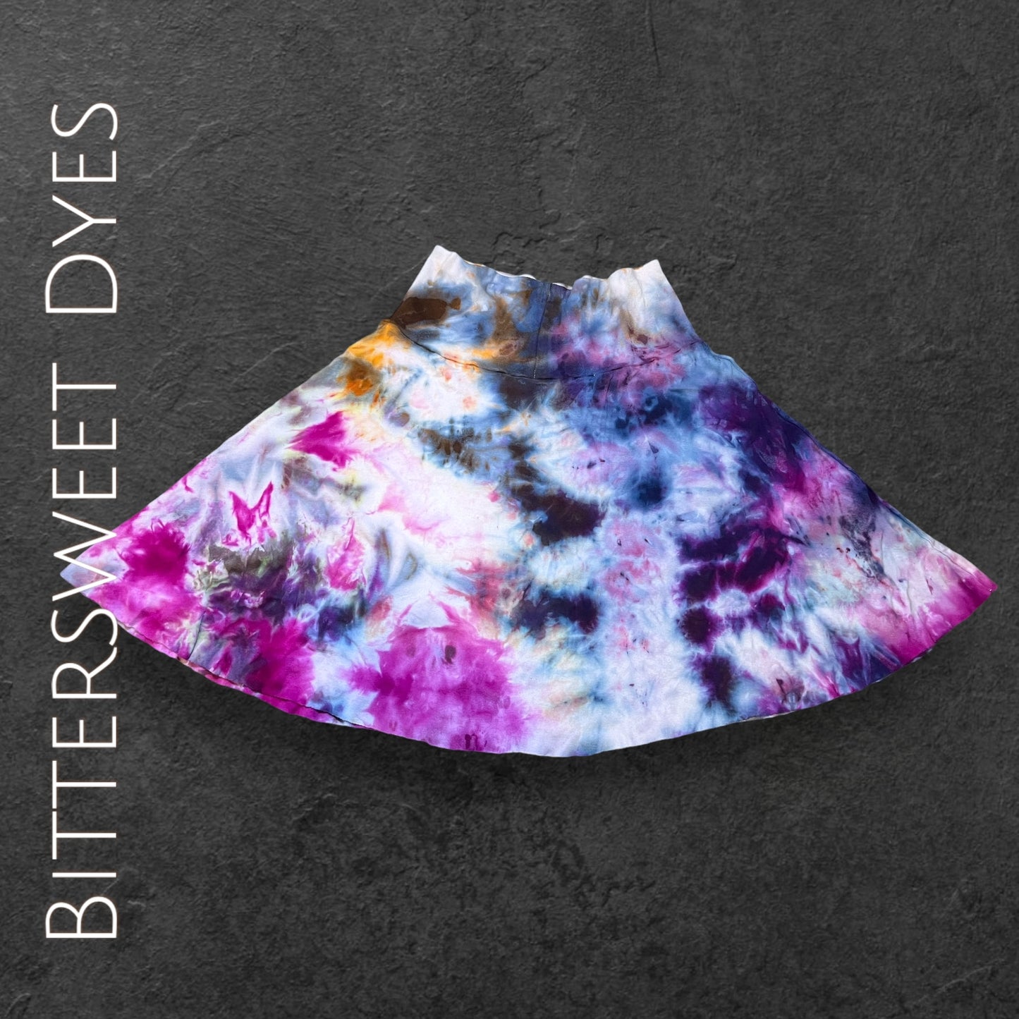 M Ice Dye Foldable "Yoga Style" Waist Band Skirt