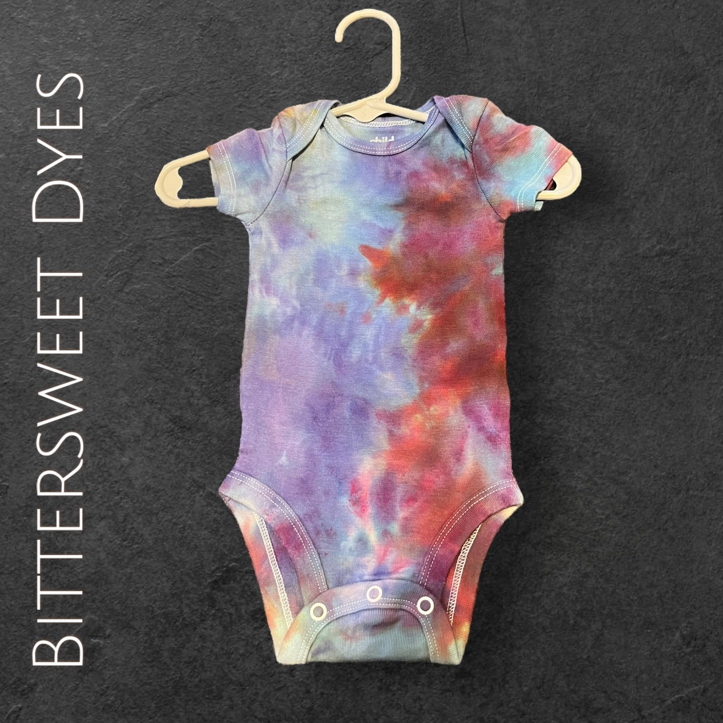 0-3 Mo. Ice Dye Onesie