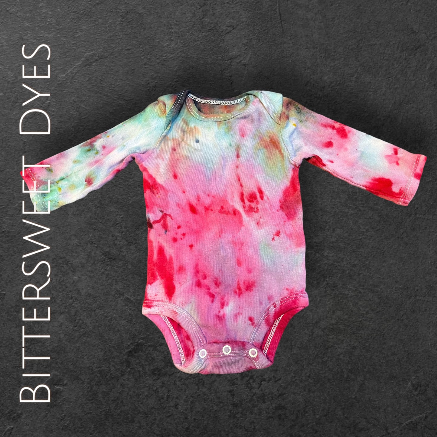 0-3 Mo. Ice Dye Onesie