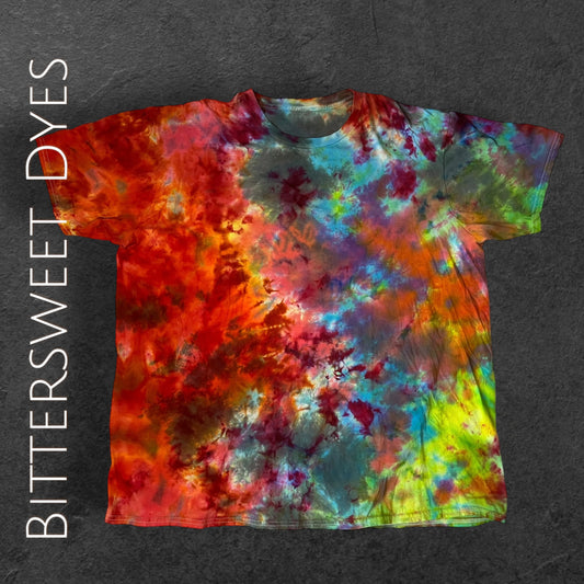 3XL Ice Dye Scrunch Tee