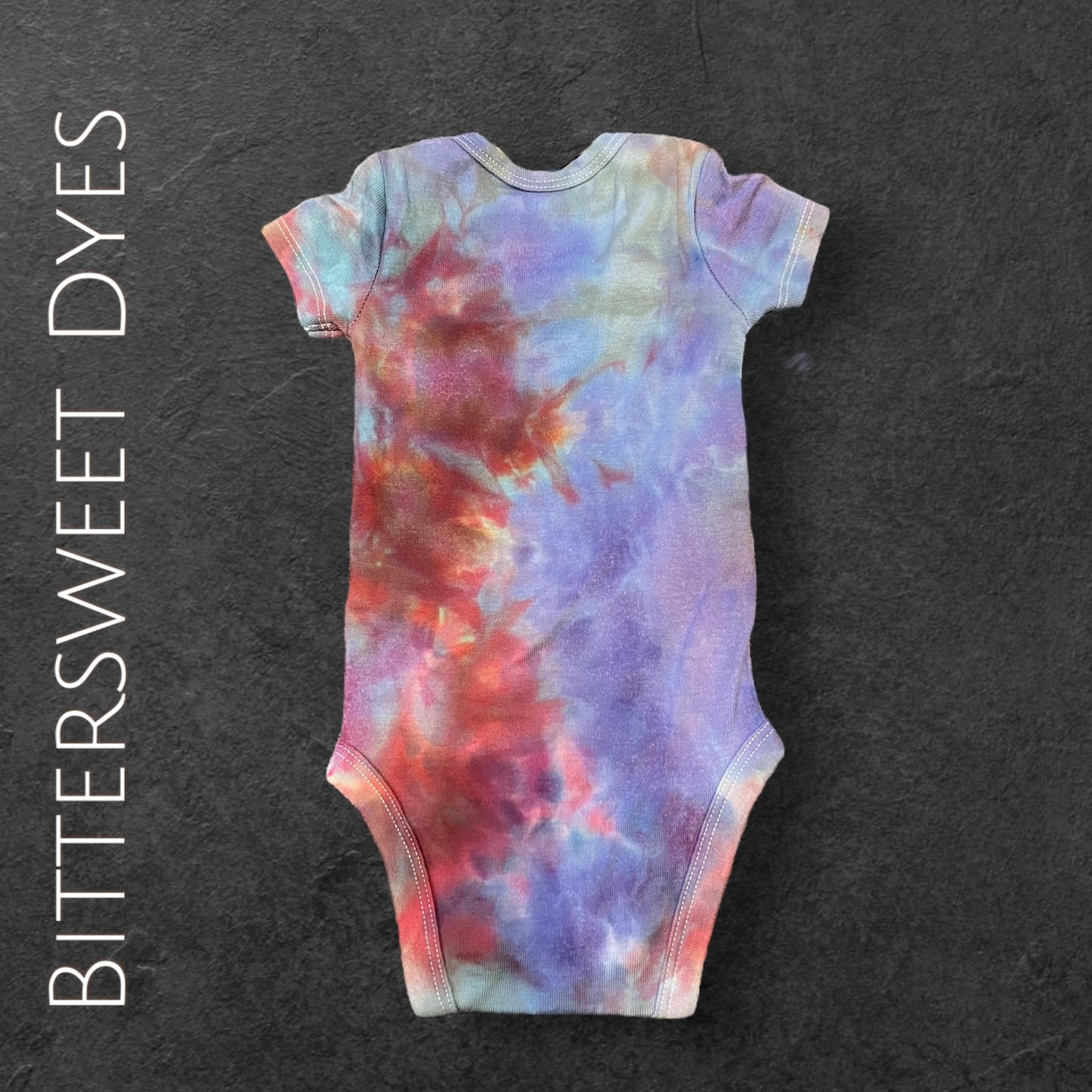 0-3 Mo. Ice Dye Onesie