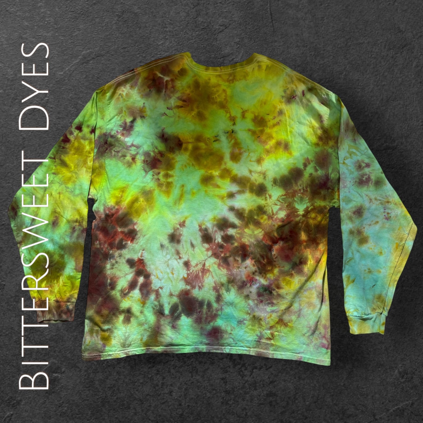 3XL Ice Dye Scrunch Long Sleeve