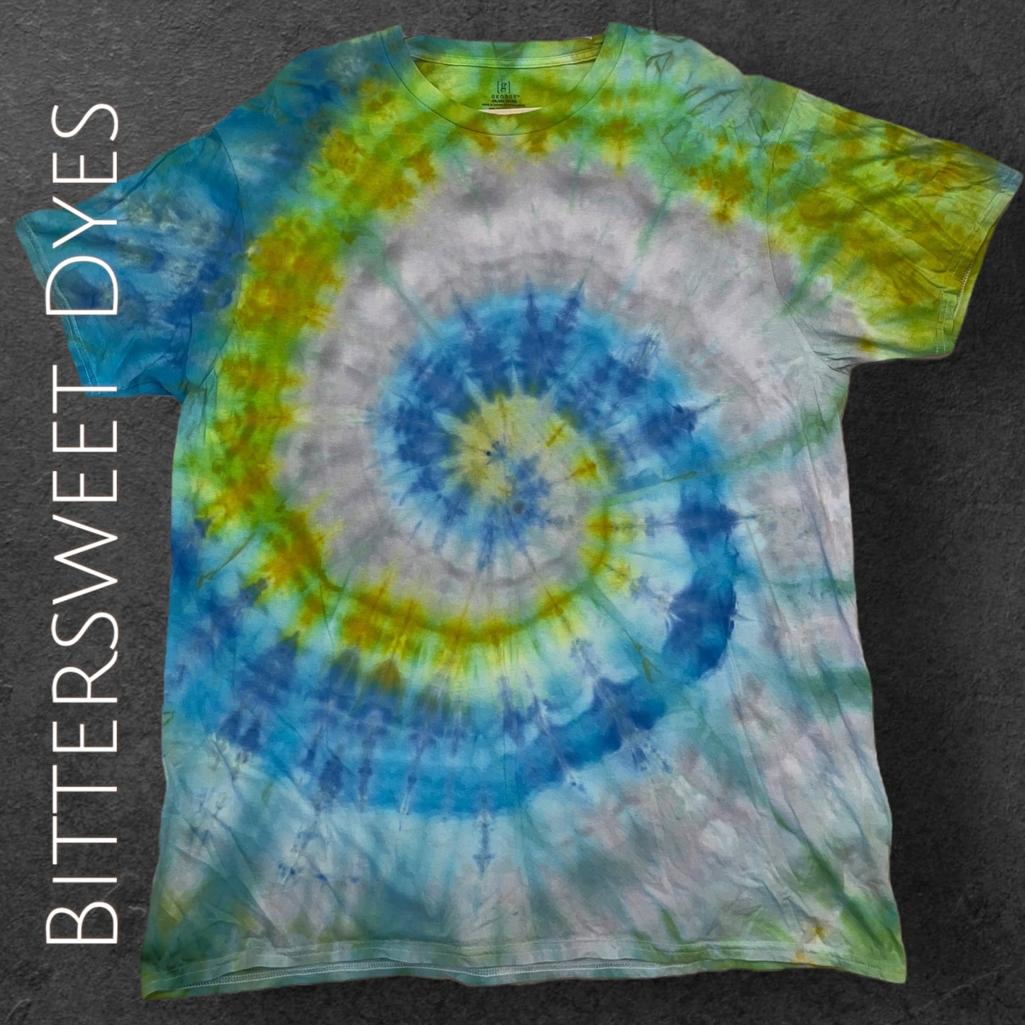 2XL Ice Dye Spiral Tee