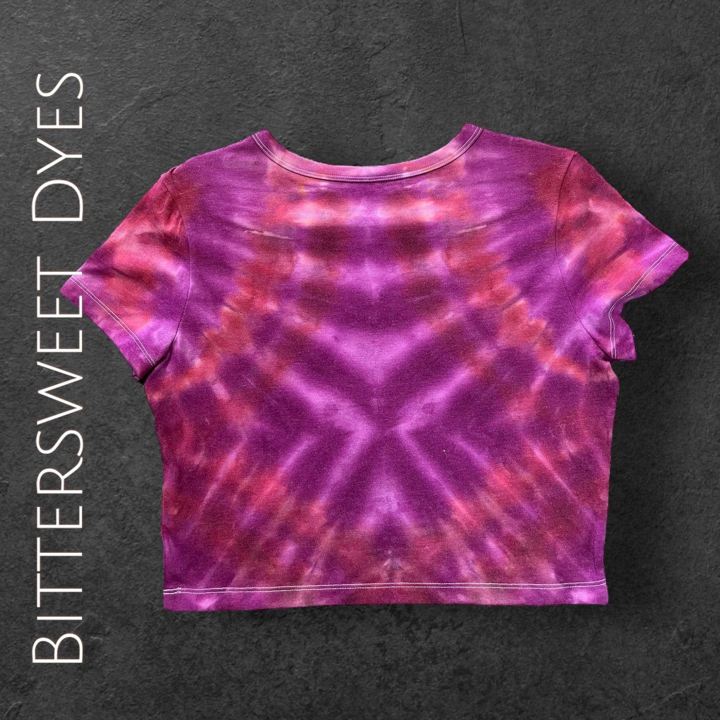 L Ice Dyed Crop Tee