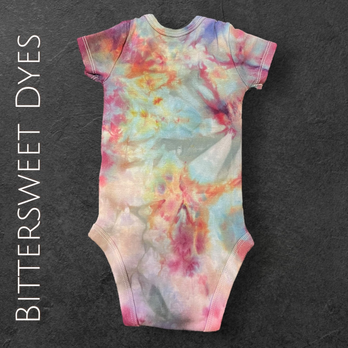 0-3 Mo. Ice Dye Onesie