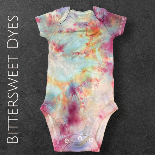 0-3 Mo. Ice Dye Onesie