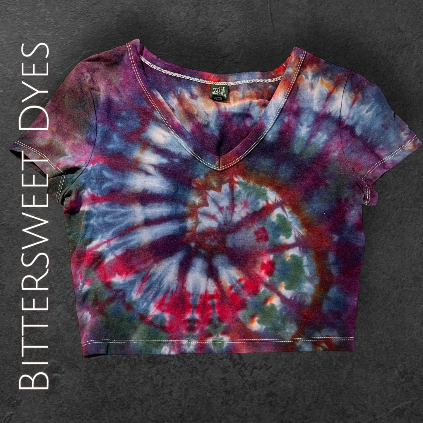 M Ice Dye Crop Top