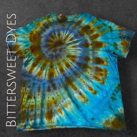 3XL Spiral Ice Dye Tee