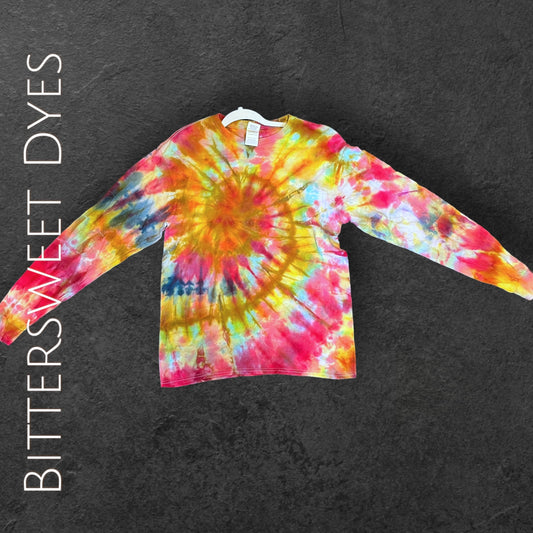 M Ice Dye Spiral Long Sleeve