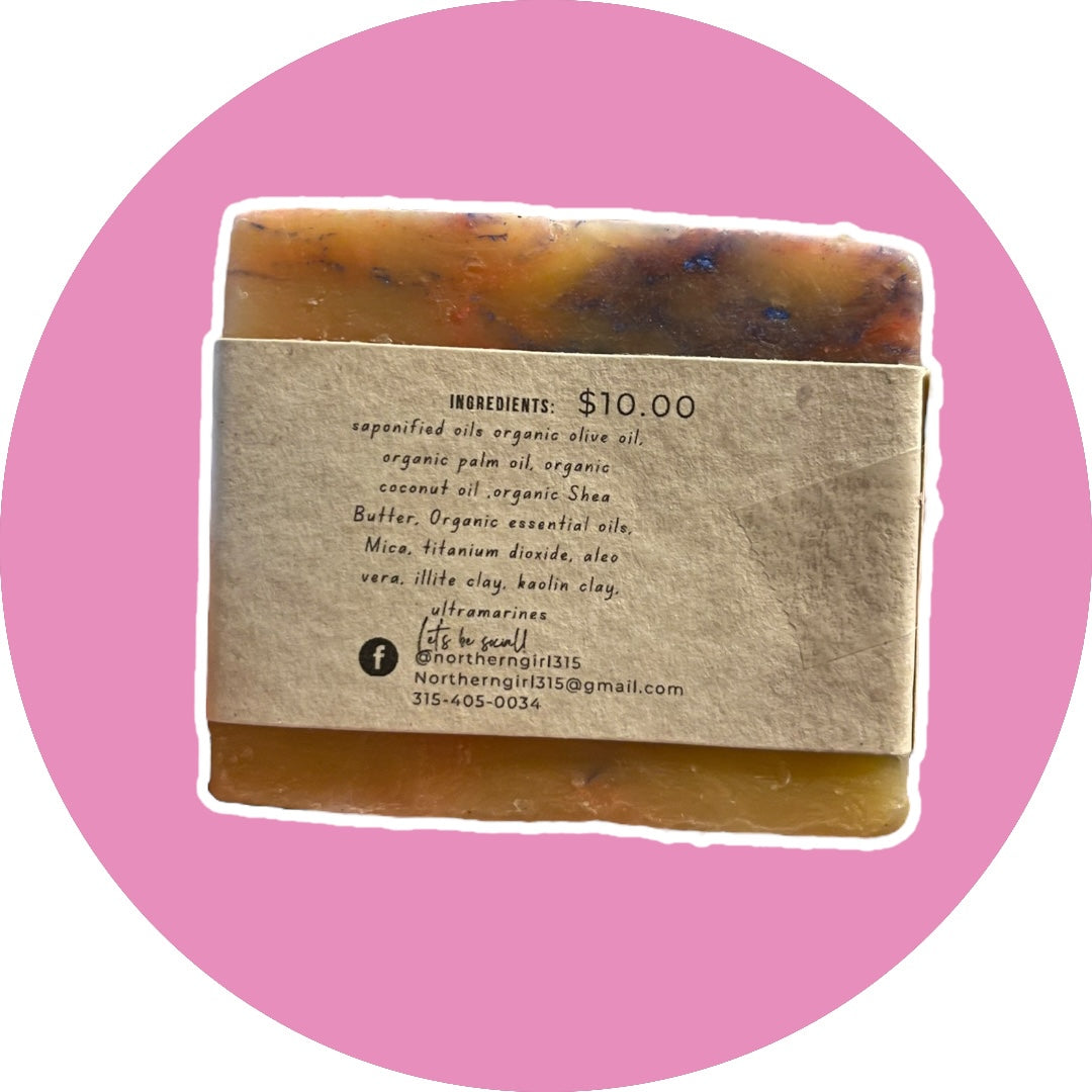 Northern Girl’s “Bittersweet Dyes” Organic Soap Green tea Lemon Scented