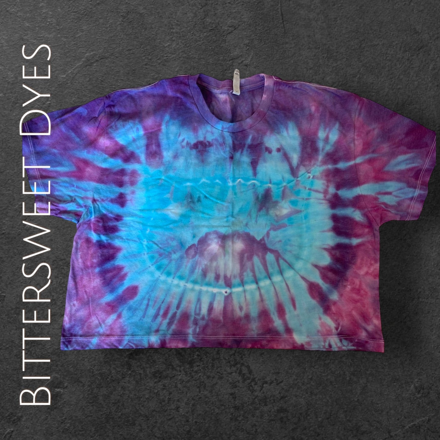 XL Crop Top Ice Dye