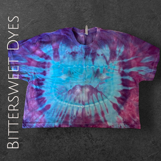 XL Crop Top Ice Dye