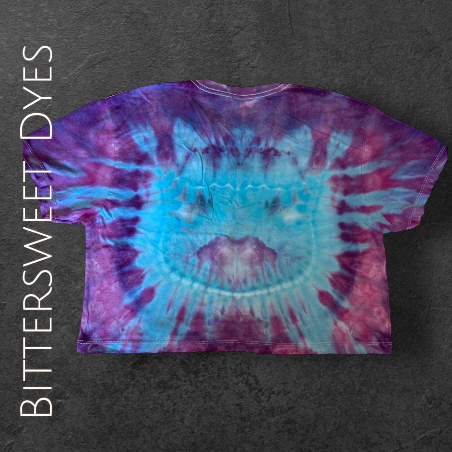 XL Crop Top Ice Dye