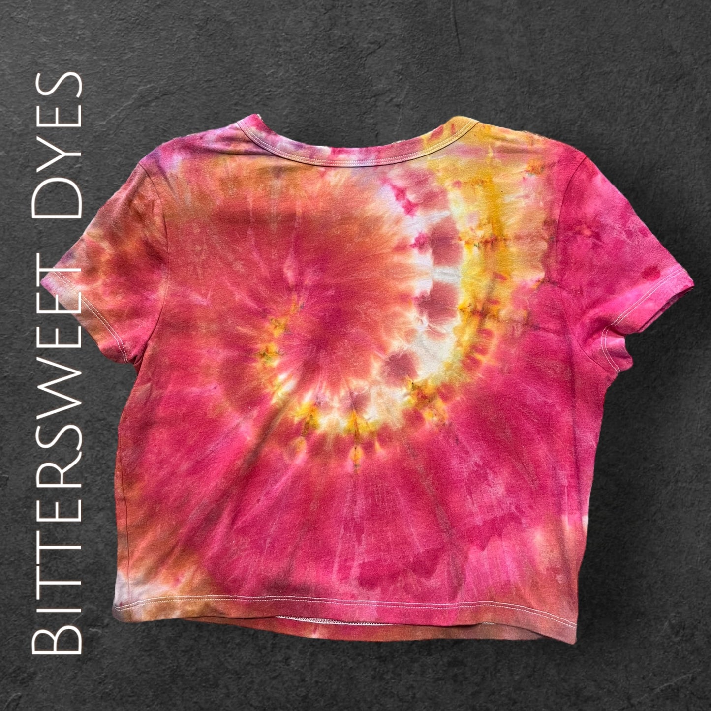 XL Ice Dyed Crop Tee